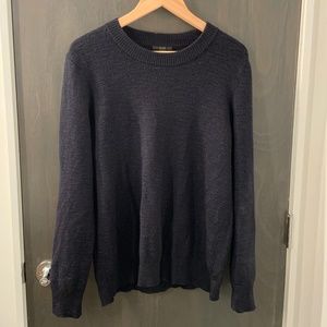 COS navy blue crewneck sweater SIZE L